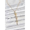 316L Stainless Steel Chain Gold Color Sun and Energy Model Women's Y Necklace - TJ-BKO10668