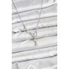 316L Stainless Steel Chain Silver Color Butterfly Design Women's Necklace - TJ-BKO10677
