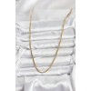 316L Steel Chain Gold Color 60 cm Snake Chain Women's Necklace - TJ-BKO10682