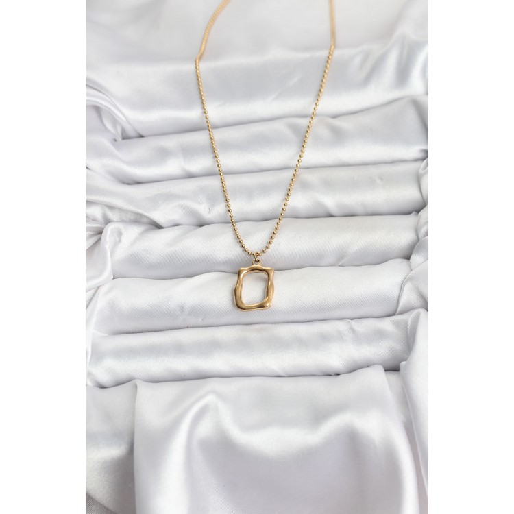 316L Stainless Steel Chain Gold Color Model Women's Necklace - TJ-BKO10688