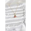 316L Steel Chain Gold Pine Tree Model Zircon Stone Christmas-Themed Women's Necklace - TJ-BKO10710