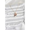 316L Stainless Steel Chain Gold Color Snowman Figure Christmas-Themed Women's Necklace - TJ-BKO10712
