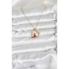 316L Steel Chain Gold Zircon Stone New Year Theme Women's Necklace - TJ-BKO10718
