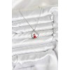 316L Steel Chain Silver Zircon Stone New Year Theme Women's Necklace - TJ-BKO10719