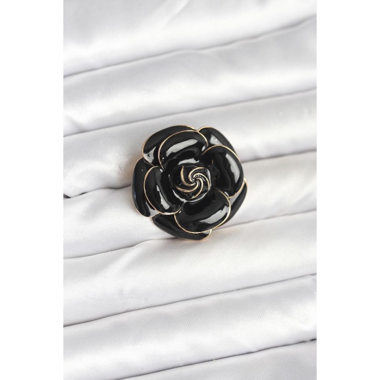 Black Rose Brooch - TJ-BR457