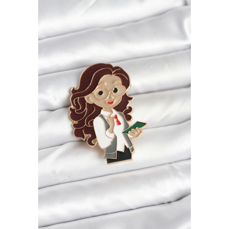 Teacher Figure Brooch - TJ-BR466 Teacher Figure Brooch - TJ-BR466