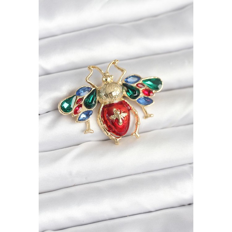 Ornate Bee Brooch - TJ-BR470