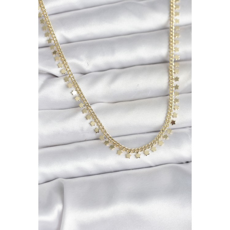 Gold-Toned Star Women's Necklace - TJ-BKO10724