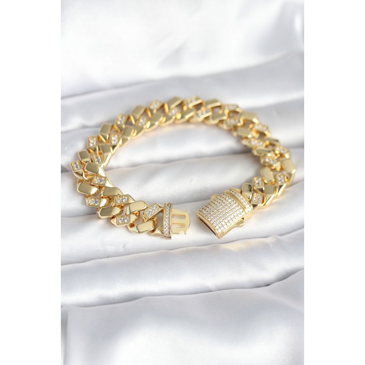 Gold Color VIP Exclusive Series Gourmet Model Women's Bracelet - TJ-BB8095