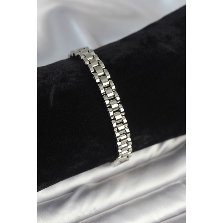 316L Stainless Steel Silver Color 7 mm Thickness Men's Bracelet - TJ-EB3765 316L Stainless Steel Silver Color 7 mm Thickness Men's Bracelet - TJ-EB3765