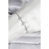 North Star Model Zircon Stone Silver Color Waterway Women's Bracelet - TJ-BB8107