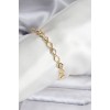 14K Gold-Plated Baklava Slice Design Women's Bracelet - TJ-BB8115
