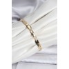 14K Gold Color Plated Crushed Chain Model Women's Bracelet - TJ-BB8116