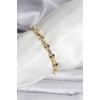 14K Gold-Plated Coffee Bean Model CM Women's Bracelet - TJ-BB8119