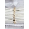 14K Gold-Plated Zircon Stone Model CM Women's Bracelet - TJ-BB8121
