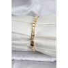 14K Gold-Plated Zircon Stone CM Women's Bracelet - TJ-BB8128