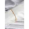 14K Gold Color Plated Heart Model CM Women's Bracelet - TJ-BB8131