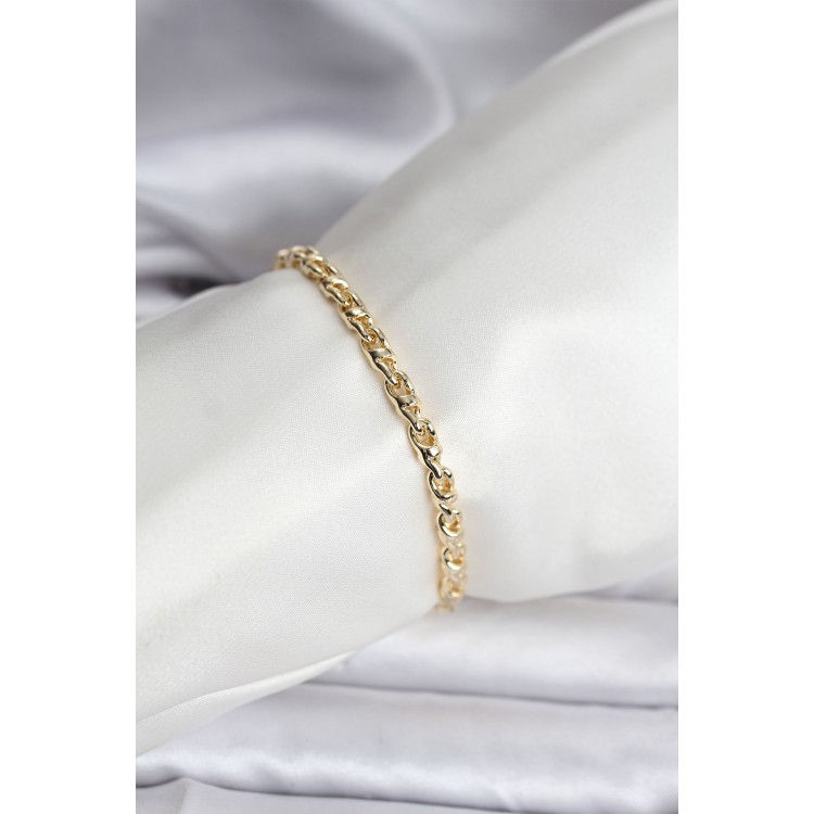 14K Gold-Plated Chain Model Women's CM Bracelet - TJ-BB8132