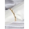 14K Gold-Plated Chain Model CM Women's Bracelet - TJ-BB8134