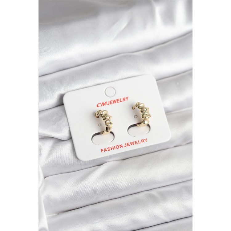 14K Gold Color Plated CM Women's Earrings - TJ-BKP11403 14K Gold Color Plated CM Women's Earrings - TJ-BKP11403