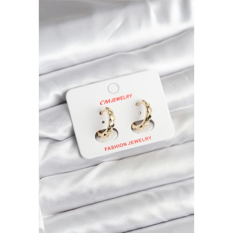 14K Gold Color Plated CM Women's Earrings - TJ-BKP11404 14K Gold Color Plated CM Women's Earrings - TJ-BKP11404