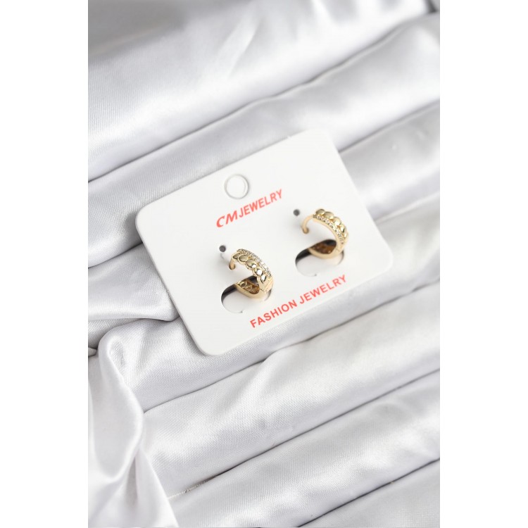 14K Gold-Plated CM Women's Earrings - TJ-BKP11407