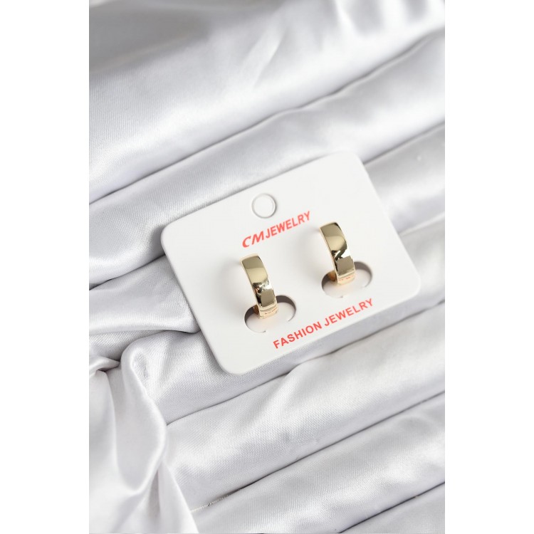 14K Gold-Plated CM Women's Earrings - TJ-BKP11408