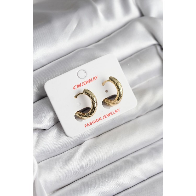 14K Gold Color Plated CM Women's Earrings - TJ-BKP11411 14K Gold Color Plated CM Women's Earrings - TJ-BKP11411