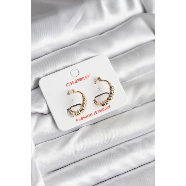 14K Gold-Plated CM Women's Earrings - TJ-BKP11415