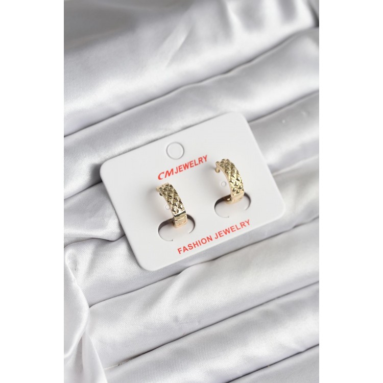 14K Gold-Plated CM Women's Earrings - TJ-BKP11416