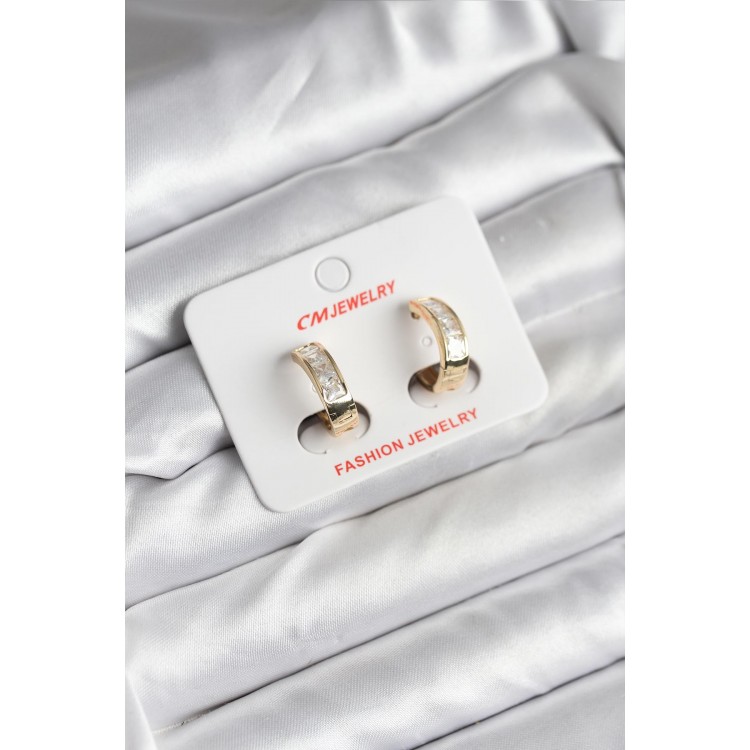 14K Gold-Plated CM Women's Earrings - TJ-BKP11421