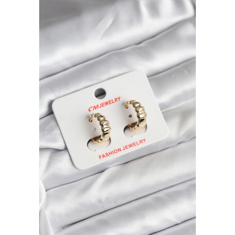 14K Gold-Plated CM Women's Earrings - TJ-BKP11422