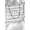 14K Gold Color Plated Twist Design CM Women's Necklace - TJ-BKO10729