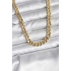 14K Gold Color Plated Thick Chain Model CM Women's Necklace - TJ-BKO10731