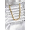 14K Gold Color Plated Thick Chain Model CM Women's Necklace - TJ-BKO10731