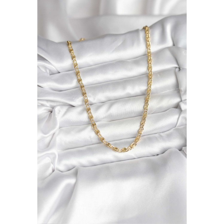14K Gold-Plated Chain Model CM Women's Necklace - TJ-BKO10732