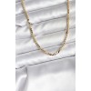 14K Gold Color Plated Crushed Snake Chain Model CM Women's Necklace - TJ-BKO10735