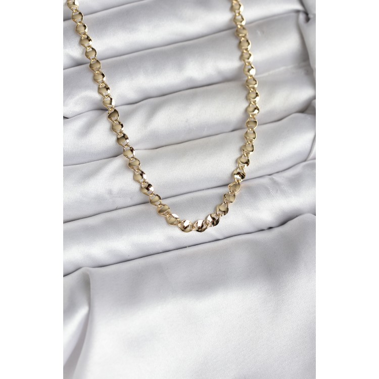 14K Gold-Plated Chain Model CM Women's Necklace - TJ-BKO10738