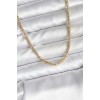 14K Gold-Plated Pipe Chain Model CM Women's Necklace - TJ-BKO10740