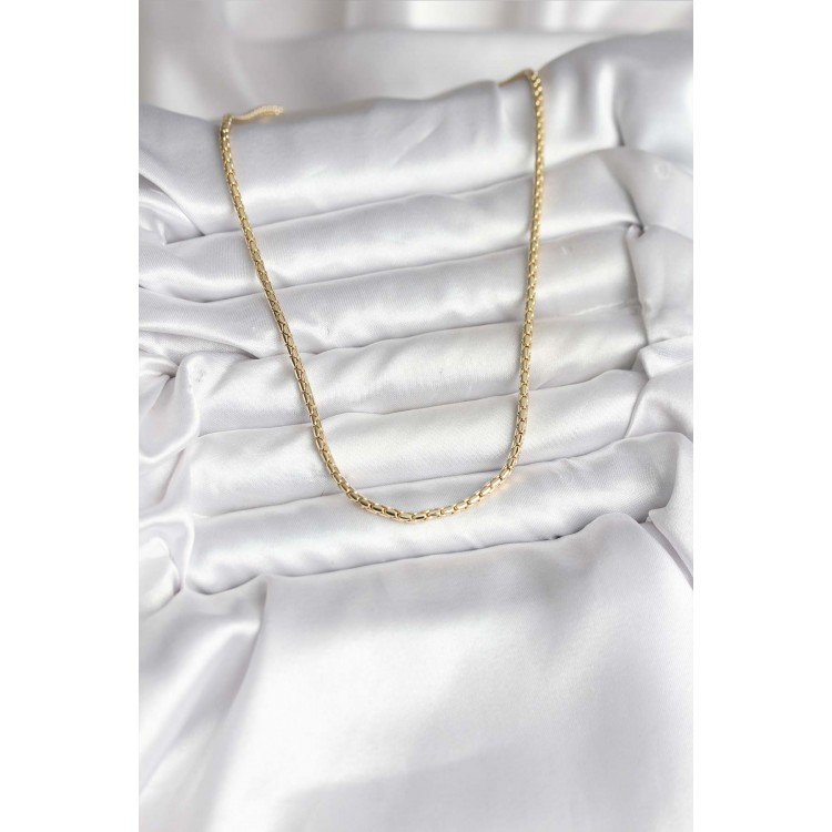 14K Gold-Plated Chain Model CM Women's Necklace - TJ-BKO10742