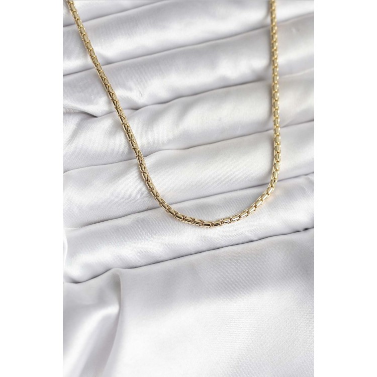 14K Gold-Plated Chain Model CM Women's Necklace - TJ-BKO10742