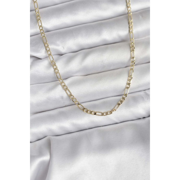 14K Gold-Plated Bird's Eye Chain Model Brass CM Women's Necklace - TJ-BKO10749 14K Gold-Plated Bird's Eye Chain Model Brass CM Women's Necklace - TJ-BKO10749