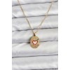 316L Stainless Steel Chain Gold Heart-Shaped Women's Necklace - TJ-BKO10757