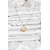 316L Stainless Steel Chain Gold Heart-Shaped Women's Necklace - TJ-BKO10757
