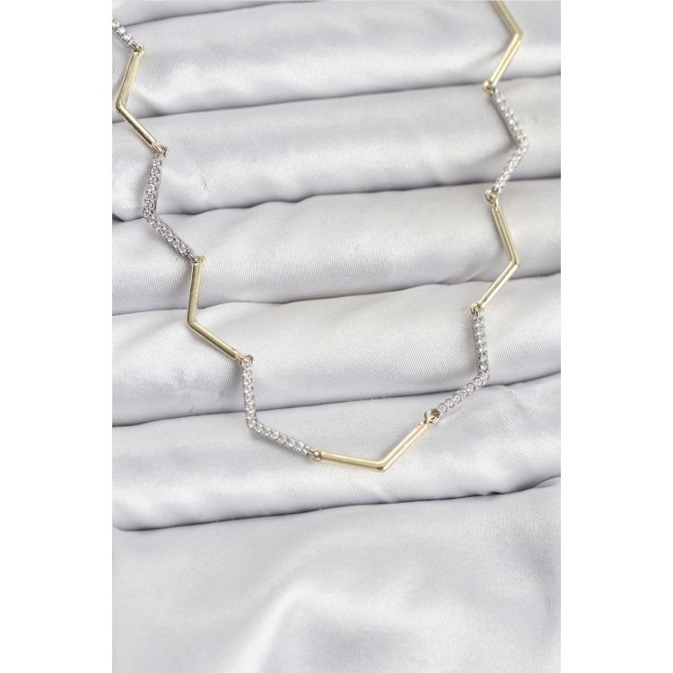 VIP Series Zigzag Model Women's Necklace - TJ-BKO10760 VIP Series Zigzag Model Women's Necklace - TJ-BKO10760