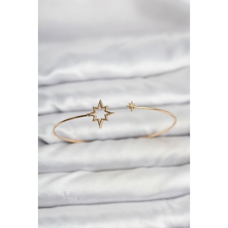 North Star Model Gold Color Bracelet - TJ-BB8144