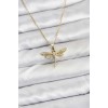 316L Stainless Steel Chain Gold Color Butterfly Model Women's Necklace - TJ-BKO10761