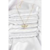316L Stainless Steel Chain Gold Color Butterfly Model Women's Necklace - TJ-BKO10761