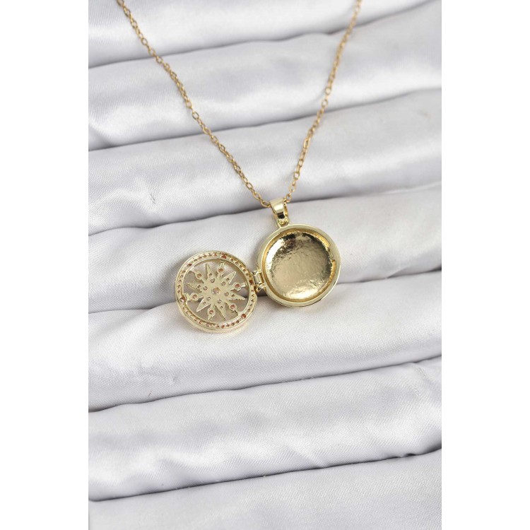 316L Steel Chain Gold Color North Star Cap Model Women's Necklace - TJ-BKO10773