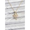 316L Stainless Steel Chain Gold Color Ballerina Model Women's Necklace - TJ-BKO10775